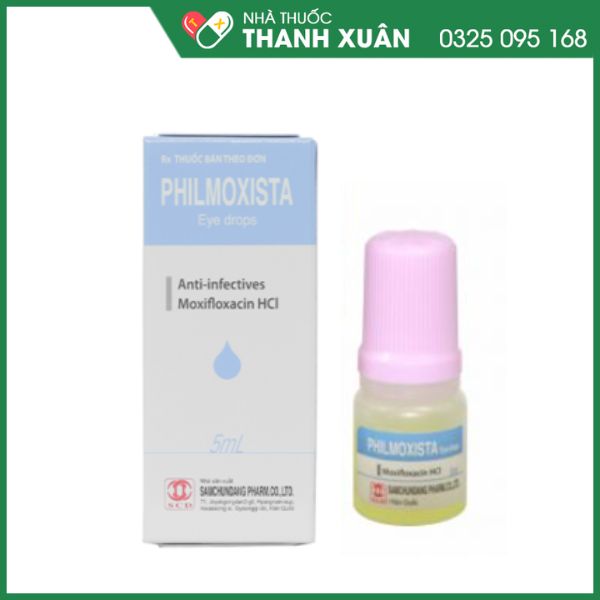 Philmoxista Eye Drops trị nhiễm khuẩn mắt